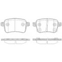 Set di 4 pastiglie freno ROADHOUSE 21450.12