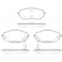 Set di 4 pastiglie freno ROADHOUSE 21561.02
