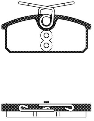 Set di 4 pastiglie freno ROADHOUSE 21424.00