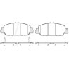 Set di 4 pastiglie freno ROADHOUSE 21548.02