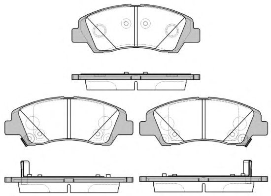 Set di 4 pastiglie freno ROADHOUSE 21583.02