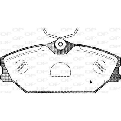 Kit pastiglie freno, Freno a disco OPEN PARTS BPA0208.00