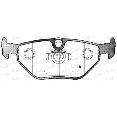 Kit pastiglie freno, Freno a disco OPEN PARTS BPA0265.15