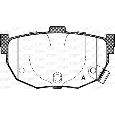 Kit pastiglie freno, Freno a disco OPEN PARTS BPA0294.22