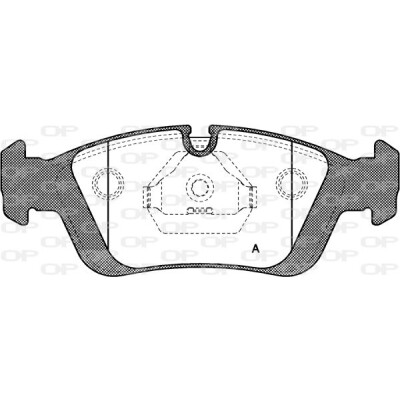 Kit pastiglie freno, Freno a disco OPEN PARTS BPA0384.00