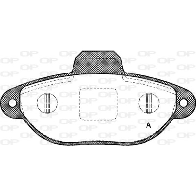 Kit pastiglie freno, Freno a disco OPEN PARTS BPA0414.20