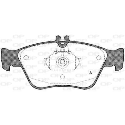 Kit pastiglie freno, Freno a disco OPEN PARTS BPA0586.00