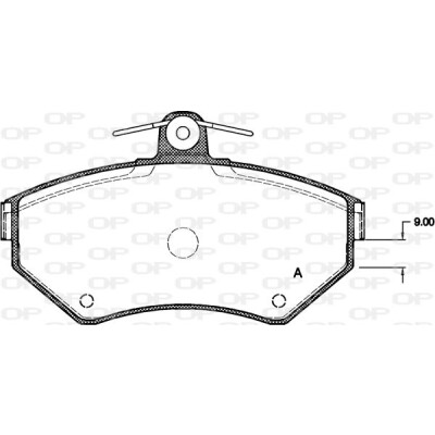 Kit pastiglie freno, Freno a disco OPEN PARTS BPA0631.00