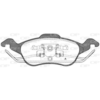 Kit pastiglie freno, Freno a disco OPEN PARTS BPA0691.00