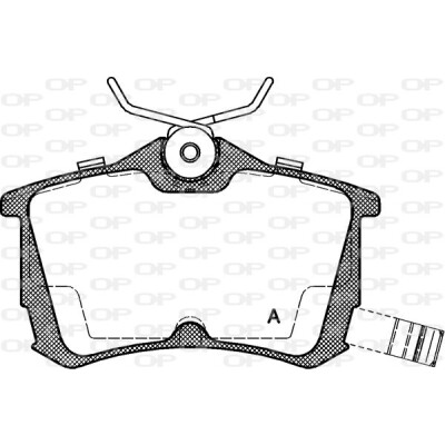 Kit pastiglie freno, Freno a disco OPEN PARTS BPA0695.02