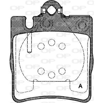 Kit pastiglie freno, Freno a disco OPEN PARTS BPA0709.00