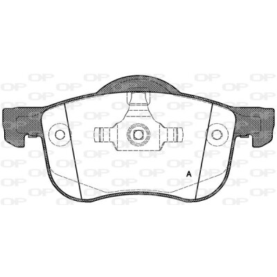 Kit pastiglie freno, Freno a disco OPEN PARTS BPA0713.00