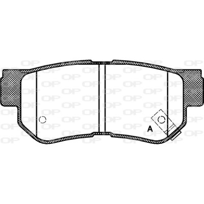 Kit pastiglie freno, Freno a disco OPEN PARTS BPA0746.12