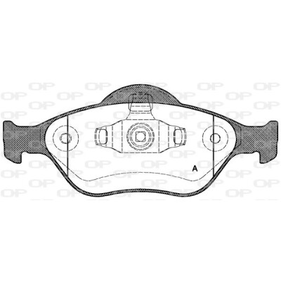 Kit pastiglie freno, Freno a disco OPEN PARTS BPA0766.00