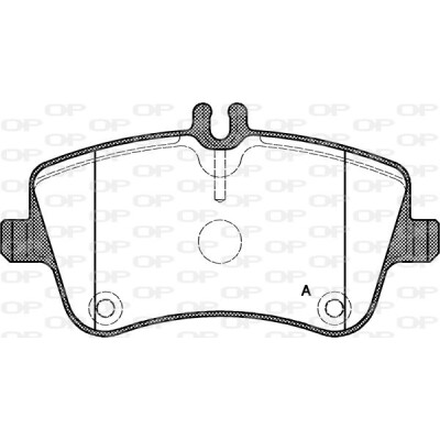 Kit pastiglie freno, Freno a disco OPEN PARTS BPA0768.00