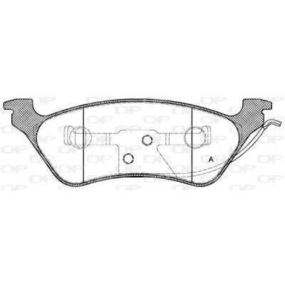 Kit pastiglie freno, Freno a disco OPEN PARTS BPA0811.00