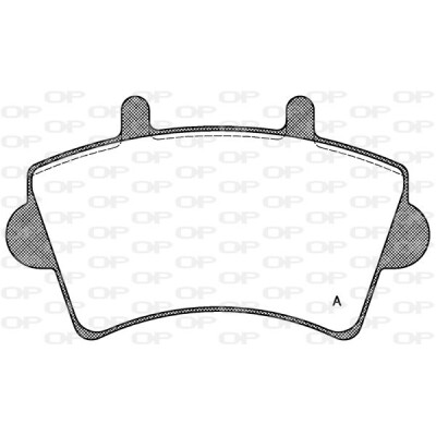 Kit pastiglie freno, Freno a disco OPEN PARTS BPA0819.00