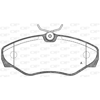 Kit pastiglie freno, Freno a disco OPEN PARTS BPA0834.10