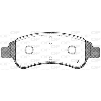 Kit pastiglie freno, Freno a disco OPEN PARTS BPA0840.30
