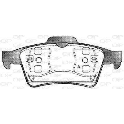 Kit pastiglie freno, Freno a disco OPEN PARTS BPA0842.00