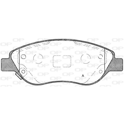 Kit pastiglie freno, Freno a disco OPEN PARTS BPA0860.12