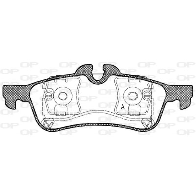Kit pastiglie freno, Freno a disco OPEN PARTS BPA0862.00