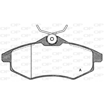 Kit pastiglie freno, Freno a disco OPEN PARTS BPA0881.00