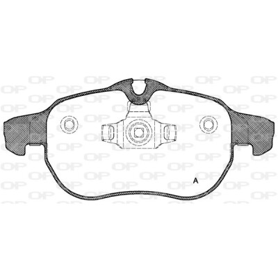 Kit pastiglie freno, Freno a disco OPEN PARTS BPA0888.00