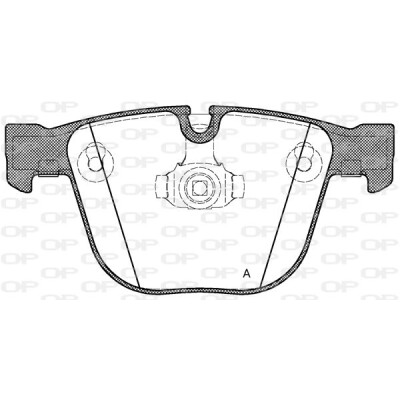 Kit pastiglie freno, Freno a disco OPEN PARTS BPA0892.00