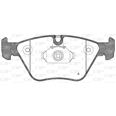 Kit pastiglie freno, Freno a disco OPEN PARTS BPA0963.00