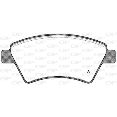 Kit pastiglie freno, Freno a disco OPEN PARTS BPA0976.10