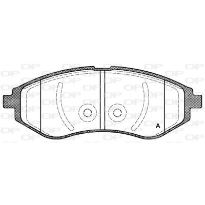 Kit pastiglie freno, Freno a disco OPEN PARTS BPA0986.00