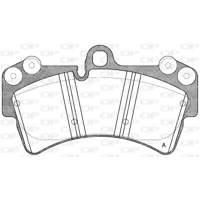 Kit pastiglie freno, Freno a disco OPEN PARTS BPA0995.00