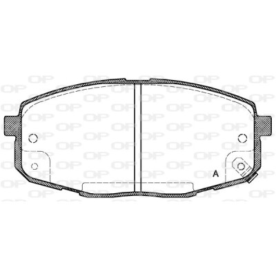 Kit pastiglie freno, Freno a disco OPEN PARTS BPA1038.02
