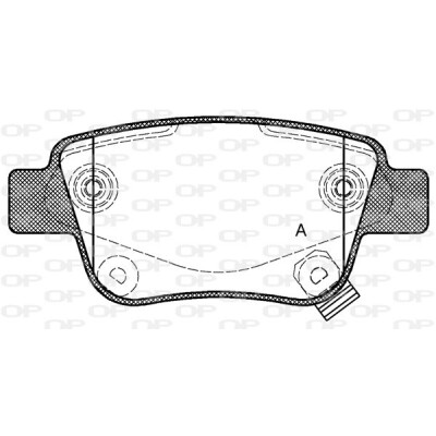 Kit pastiglie freno, Freno a disco OPEN PARTS BPA1047.02