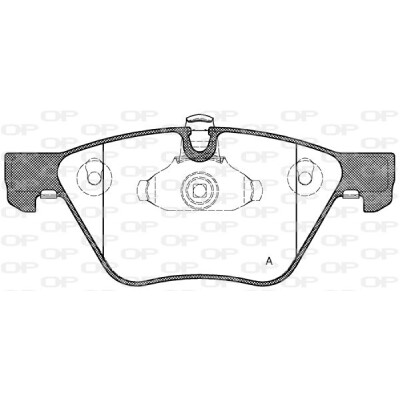 Kit pastiglie freno, Freno a disco OPEN PARTS BPA1052.00