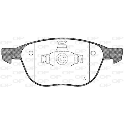Kit pastiglie freno, Freno a disco OPEN PARTS BPA1082.00