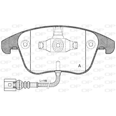 Kit pastiglie freno, Freno a disco OPEN PARTS BPA1219.21