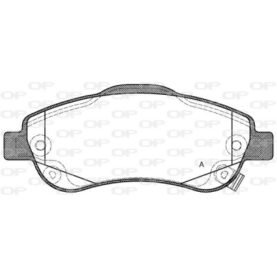 Kit pastiglie freno, Freno a disco OPEN PARTS BPA1289.02