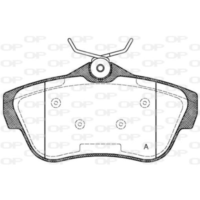 Kit pastiglie freno, Freno a disco OPEN PARTS BPA1299.00