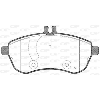 Kit pastiglie freno, Freno a disco OPEN PARTS BPA1301.00