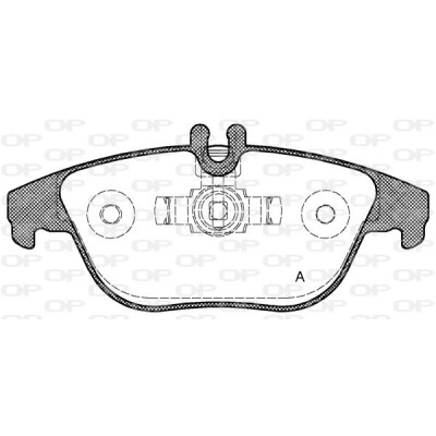 Kit pastiglie freno, Freno a disco OPEN PARTS BPA1305.00