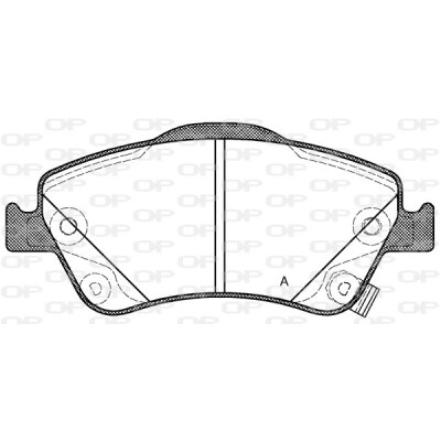 Kit pastiglie freno, Freno a disco OPEN PARTS BPA1310.02