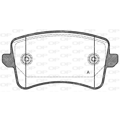 Kit pastiglie freno, Freno a disco OPEN PARTS BPA1343.00
