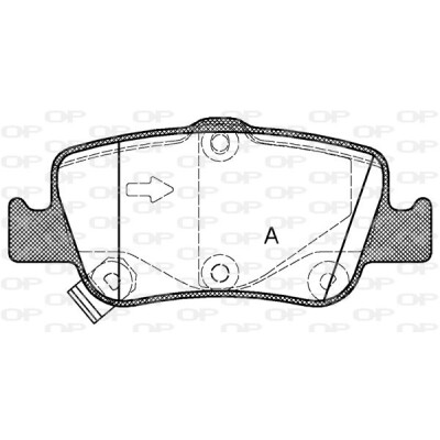 Kit pastiglie freno, Freno a disco OPEN PARTS BPA1356.02