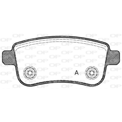 Kit pastiglie freno, Freno a disco OPEN PARTS BPA1387.00