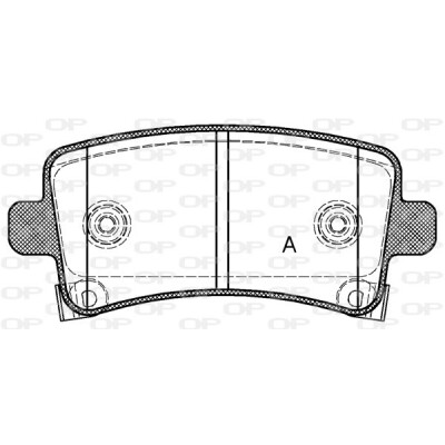 Kit pastiglie freno, Freno a disco OPEN PARTS BPA1388.04