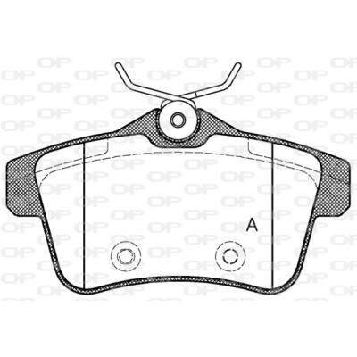 Kit pastiglie freno, Freno a disco OPEN PARTS BPA1418.00