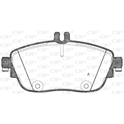 Kit pastiglie freno, Freno a disco OPEN PARTS BPA1485.08
