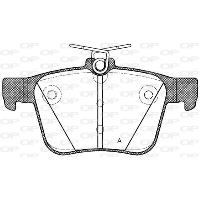 Kit pastiglie freno, Freno a disco OPEN PARTS BPA1516.10